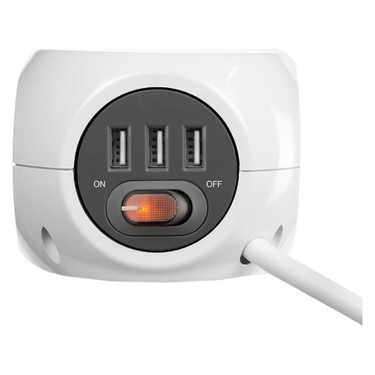 Cube multipluggen Ewent EW3939 USB 5V 2A Wit